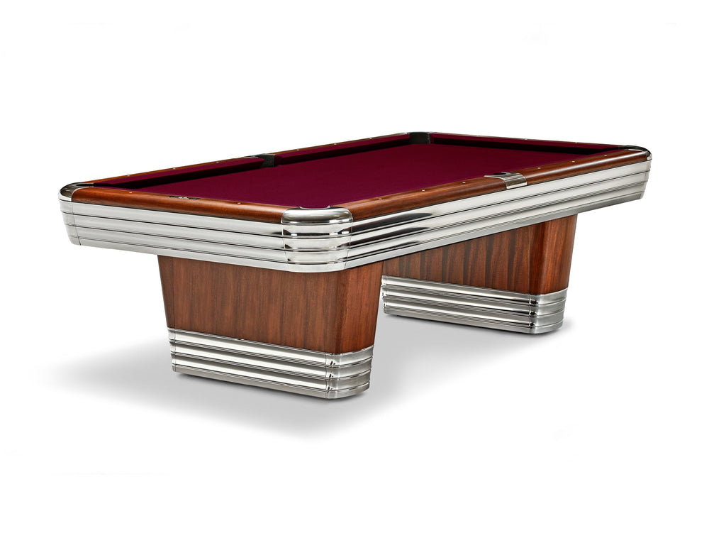 Brunswick Centennial Rosewood Chrome Pool Table