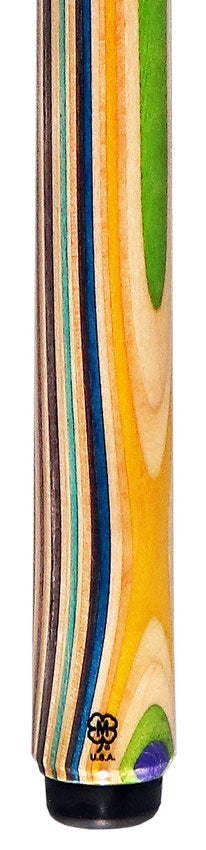 McDermott Chops Sneaky Pete Skateboard Pool Cue - Vertical Design 2