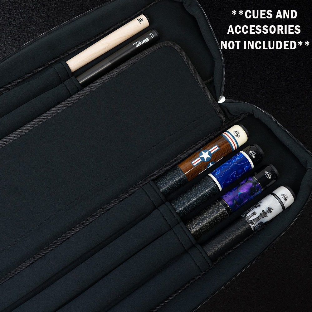 TACTiQ Core Lite Series 4X5 Soft Cue Case - Black/Gray