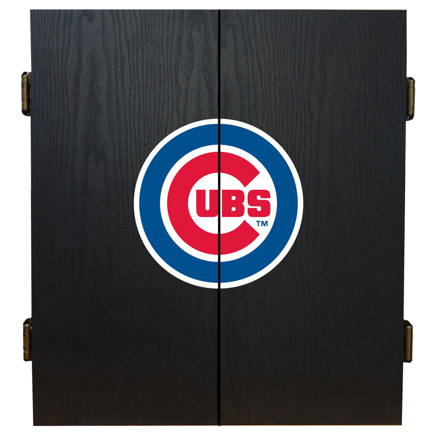 MLB Fan's Choice Dartboard Cabinet Set