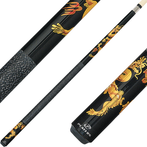 Players D-DRG Artistic Series Pool Cue - Golden Dragon 1