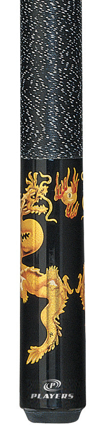 Players D-DRG Artistic Series Pool Cue - Golden Dragon