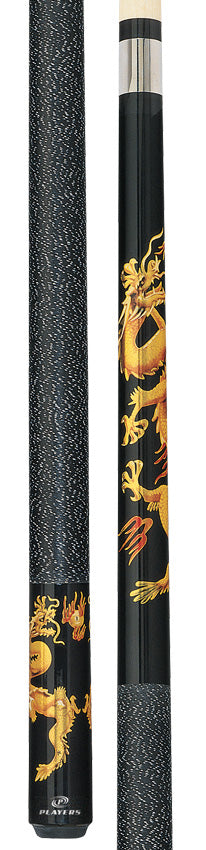 Players D-DRG Artistic Series Pool Cue - Golden Dragon
