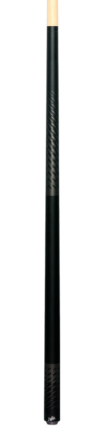 Dufferin DOE101 No Wrap Pool Cue - Black and Gray Shadow Weave