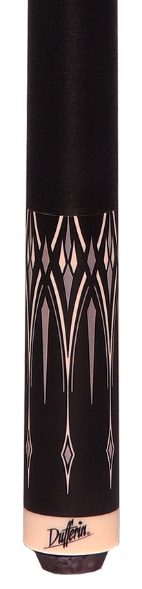 Dufferin DOE105 Pool Cue - Onyx Silver with Linen Wrap