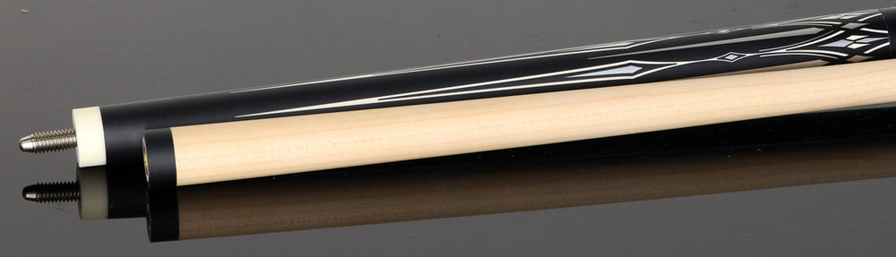 Dufferin DOE105 Pool Cue - Onyx Silver with Linen Wrap