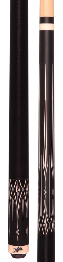 Dufferin DOE105 Pool Cue - Onyx Silver with Linen Wrap
