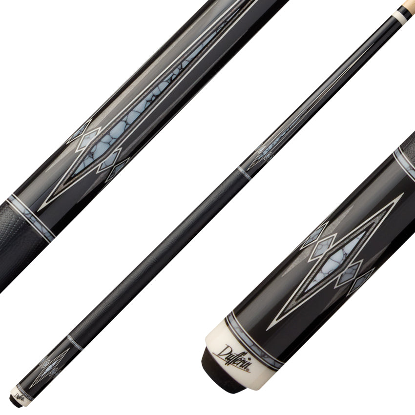 Dufferin D501 Slate Shadow Pool Cue with Leather Wrap
