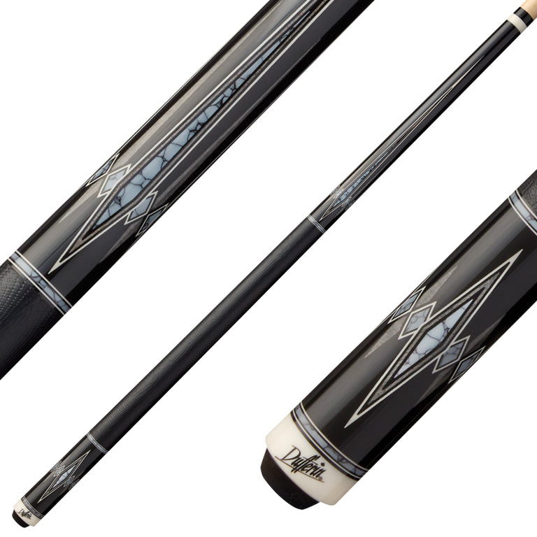 Dufferin D501 Slate Shadow Pool Cue with Leather Wrap