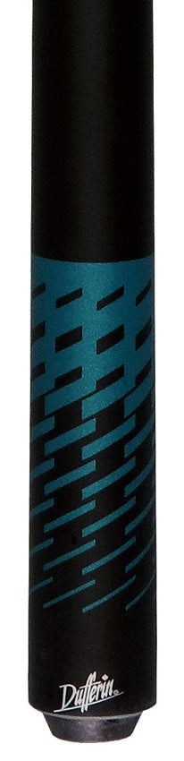Dufferin DOE103 No Wrap Pool Cue - Black and Blue Shadow Weave 2