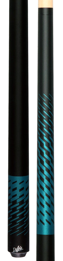 Dufferin DOE103 No Wrap Pool Cue - Black and Blue Shadow Weave 3