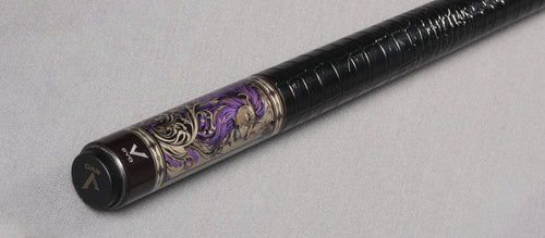 EVO Beast Amethyst Lion Leather Wrap Pool Cue Maxbing Edition 5