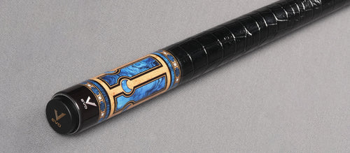 EVO Luna Sapphire Gate Leather Wrap Pool Cue Maxbing Edition 4