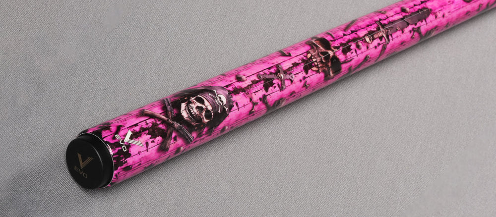 EVO Pirate Rose Raid No Wrap Pool Cue Maxbing Edition