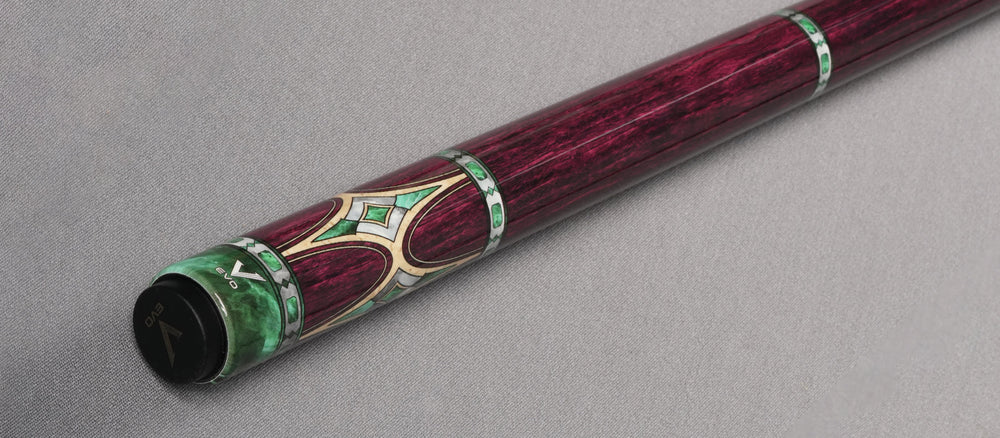 EVO Royale Garnet Crest No Wrap Pool Cue Maxbing Edition