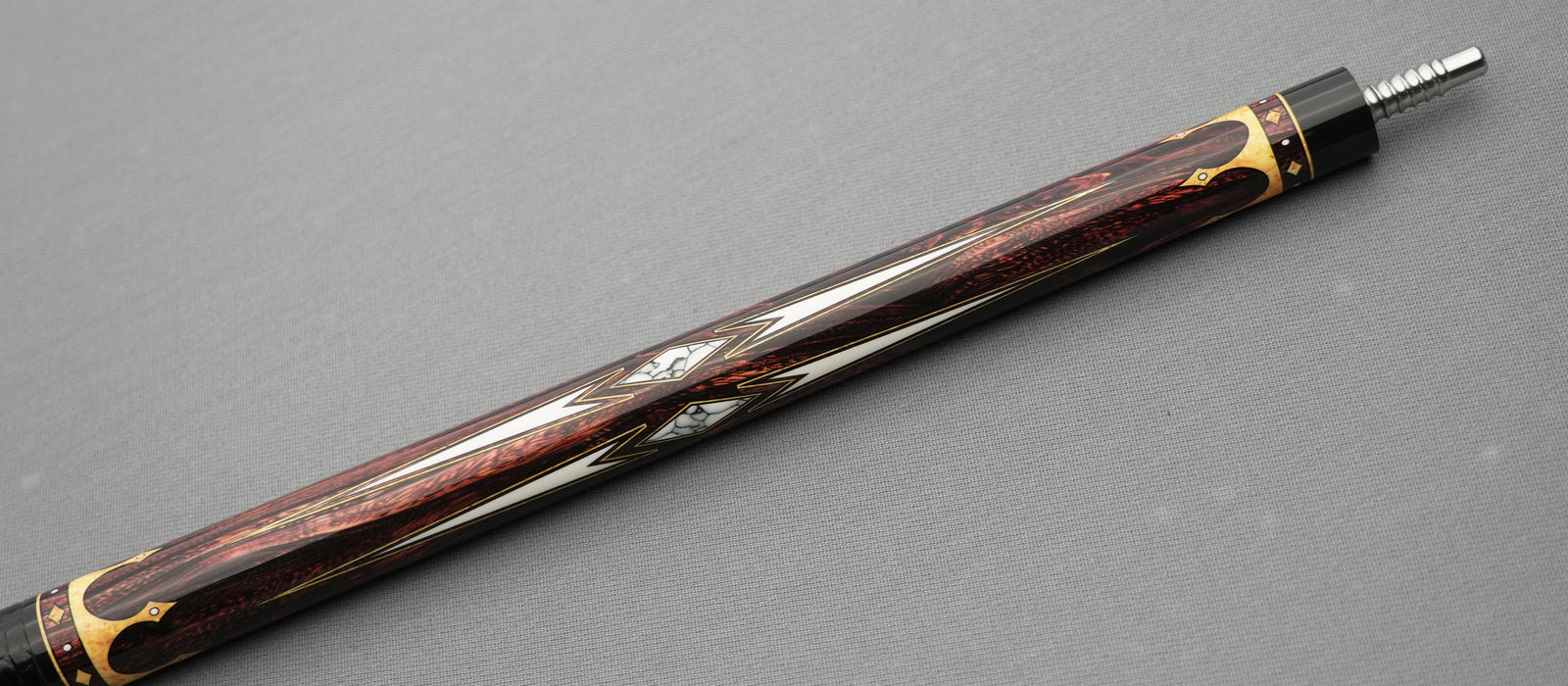 EVO Crown Series Ancient Oak Leather Wrap Pool Cue Maxbing Edition