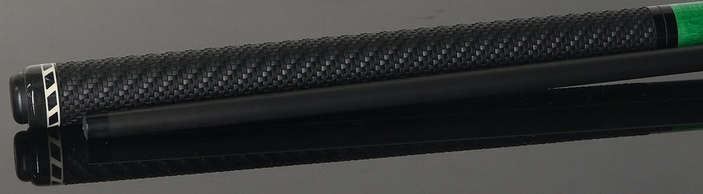 Jacoby BlaCkOut JACBKOUTSGGR Sport Wrap Carbon Fiber Break/Jump Cue - Green