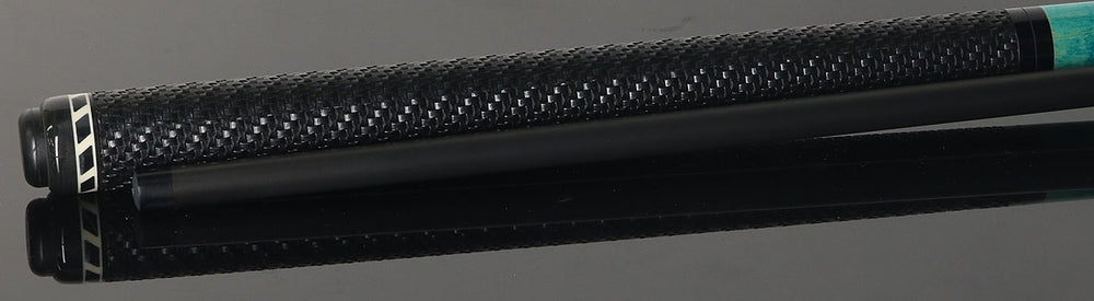 Jacoby BlaCkOut JACBKOUTSGTQ Sport Wrap Carbon Fiber Break/Jump Cue - Turquoise