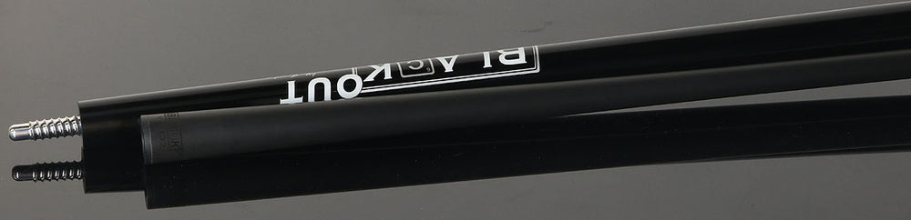 Jacoby BlaCkOut JACBKOUTSGBK Sport Wrap Carbon Fiber Break/Jump Cue - Black