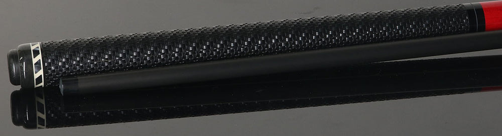 Jacoby BlaCkOut JACBKOUTSGRD Sport Wrap Carbon Fiber Break/Jump Cue - Red