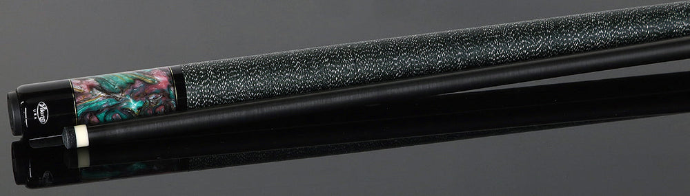 Viking Bedlam Series Smoke-Stained Maple with Galaxy Shimmer Pearl Play Cue with 12.5mm Siege Carbon Fiber Shaft
