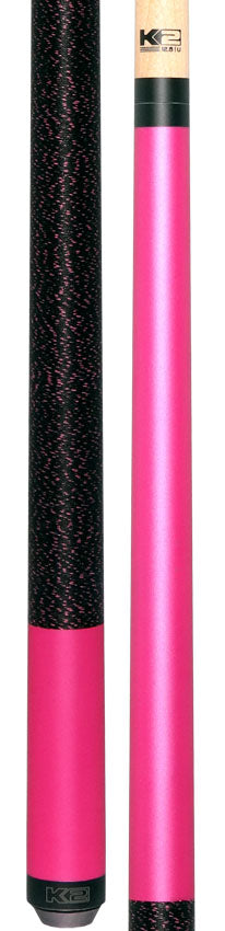 K2 KL112 Matte Metallic Pink Pool Cue with 12.50mm K2 LD Shaft
