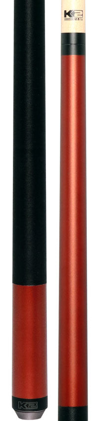 K2 KL111 Matte Metallic Copper Pool Cue with 12.50mm K2 LD Shaft