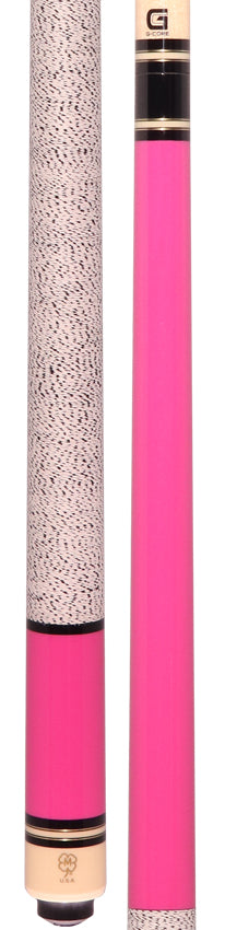 McDermott G205 G Series Cue - Pink Painted Birdseye Maple with Irish Linen Wrap