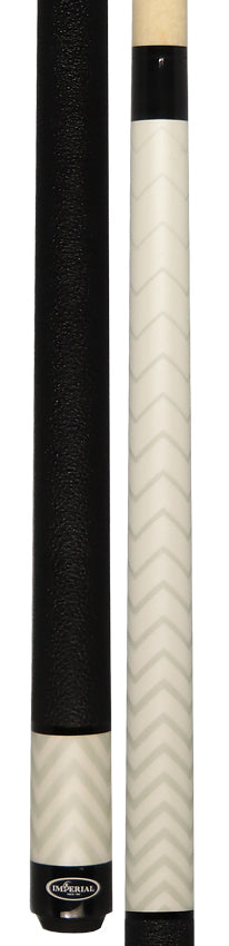 Imperial 13-790 Chevron Series Pool Cue - White with Leatherette Wrap
