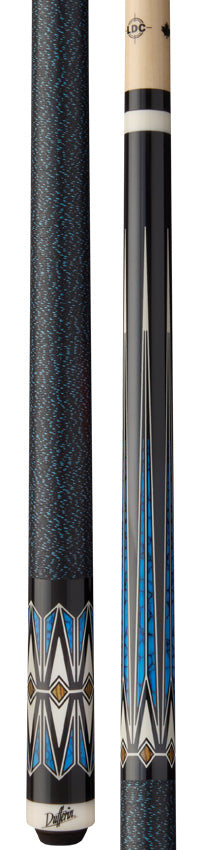 Dufferin D508 Pool Cue with Linen Wrap - Azure Wave