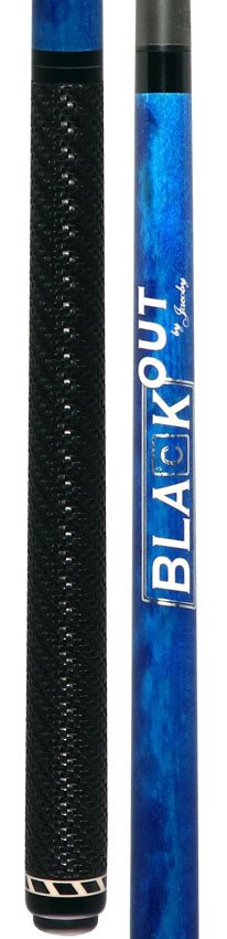 Jacoby BlaCkOut JACBKOUTSGBLSport Wrap Carbon Fiber Break/Jump Cue - Blue