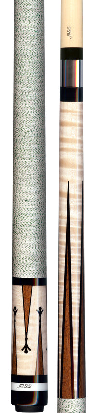 Joss Curly Maple with Lacewood Points Pool Cue - JC2605