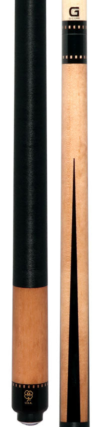 McDermott G341 G Core Series Play Cue - Natural Walnut-Stained Maple with Irish Linen Wrap