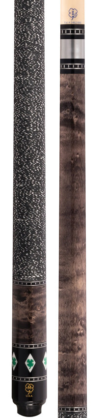 McDermott SL03 Select Series Cue - Light Gray Stain with Clover Inlays