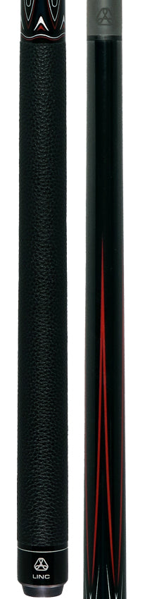 Linc LC103 Black with Red / Gray Graphic Cue & Carbon Fiber Shaft 5
