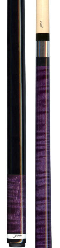 Joss Purple Stained No Wrap Pool Cue - JCPUR