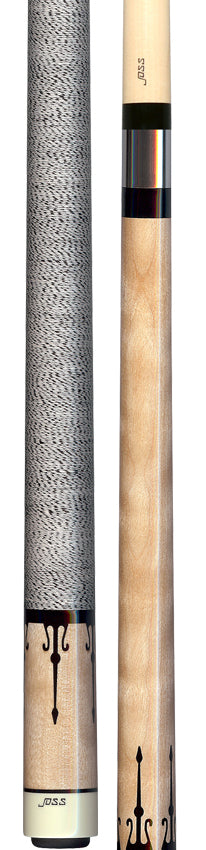 Joss Figured Maple with Black Inlays Pool Cue - JC20-46