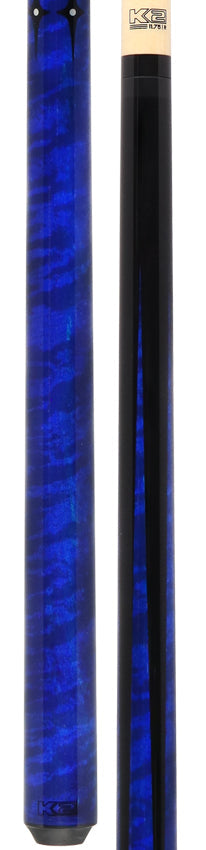 K2 KLSPBL Radial Pool Cue - Blue Sneaky Pete with 11.75mm LD Shaft 5