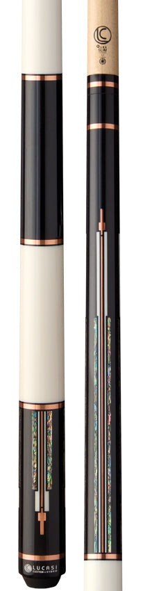 Lucasi Custom LCAD03 Art Deco Series Pool Cue - Rose Gold & Mother-of-Pearl
