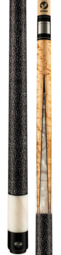 Viking HL0404 Helix Series Play Cue -Khaki Stained Birdseye Maple with White Premium Pearl 3