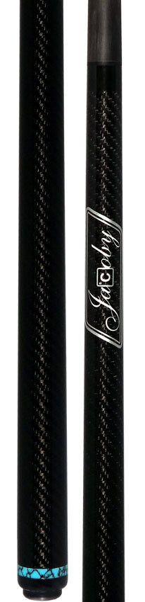 Jacoby CPCTQ Game Changer Series Carbon with Turquoise Ring Play Cue with 12.70mm Jacoby Black V4 Carbon Fiber Shaft