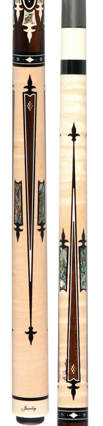 Jacoby Heritage Collection Maple with Ziricote Points and Abalone Inlays Pool Cue 5
