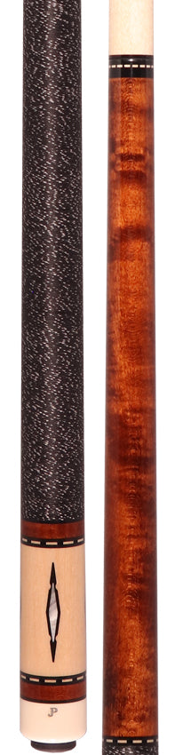 J Pechauer JP03T JP T Series Pool Cue - Chestnut-Stained Maple with Linen Wrap