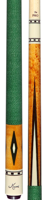 Meucci Economy Series EC7G Pool Cue - Green with Pro Shaft