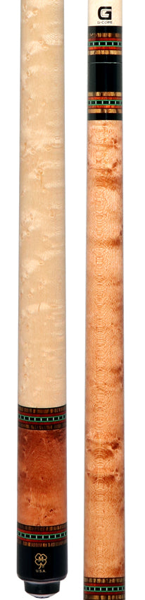 McDermott G229 G Series No Wrap Pool Cue - Light American Cherry Stain with Maple Wrap Handle 3