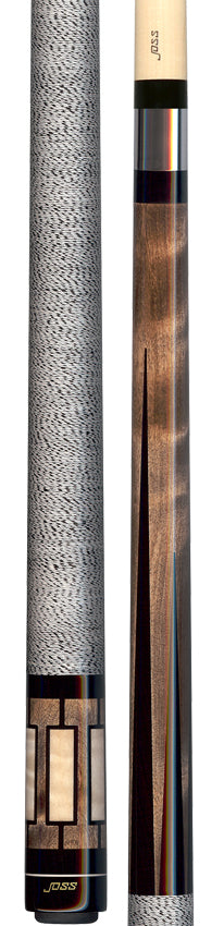 Joss Walnut Stained Maple with 6 Black Points Pool Cue - JC20-70