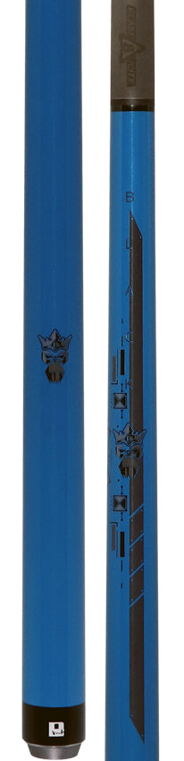 Little Monster LMBRKJMPNWBLEGG Blue Egg No Wrap Break/Jump Cue with Carbon Fiber Shaft
