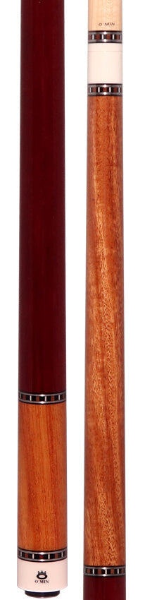 O'Min Pearwood with Purpleheart Wrap Section Pool Cue
