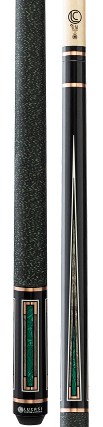 Lucasi Custom LCAD01 Art Deco Series Pool Cue - Rose Gold & Malachite