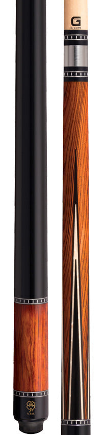 McDermott MCD50D 50th Anniversary Series Pool Cue - Cocobolo and Ebony Points with G-Core Shaft and Commemorative 1x1 Case
